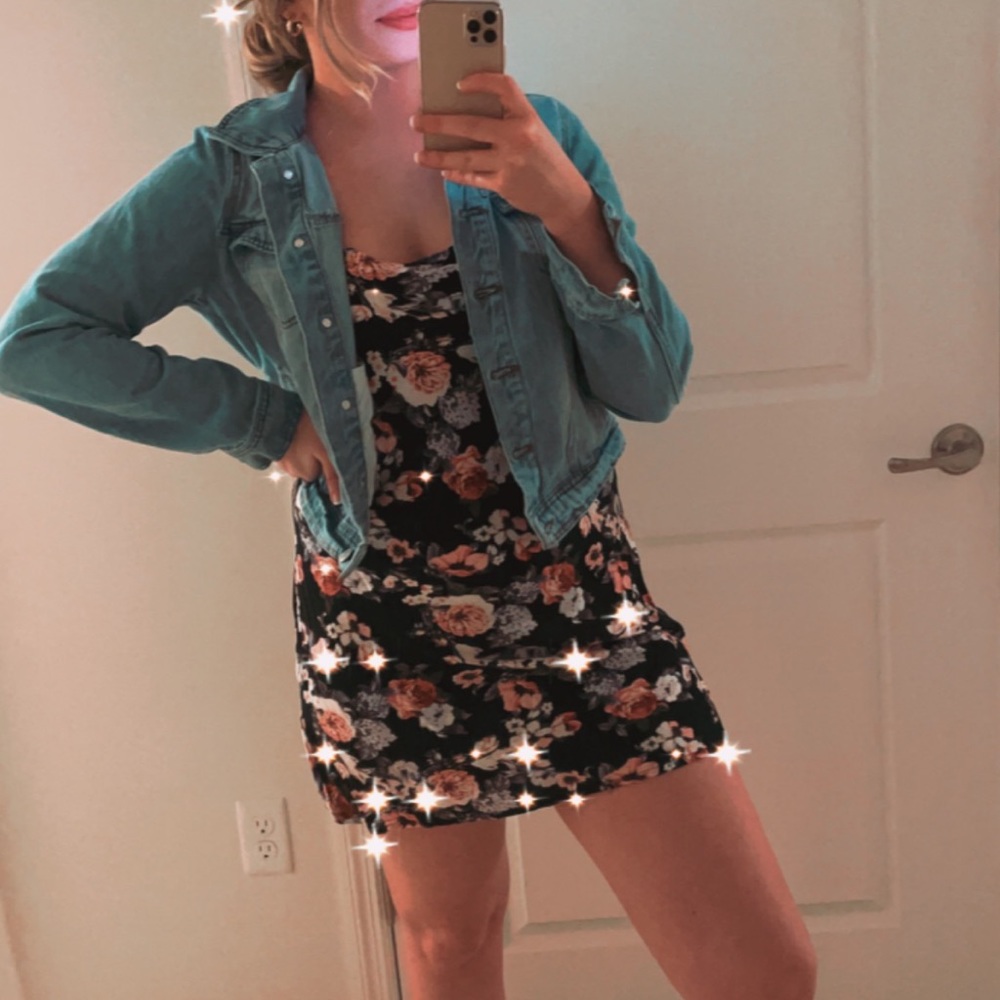 Black Floral Dress